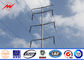 ASTM A123 Galvanized Standard Steel Power Pole Distribution 69 KV Power Line Pole ผู้ผลิต