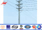 Outdoor Tapered Transmission Line Steel Power Pole with Channel Steel Cross Arm ผู้ผลิต