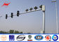 Galvanized Durable 8m Standard Traffic Light Pole With Double Arm / Single Arm ผู้ผลิต