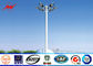 45m Galvanized High Mast Tower 100w - 5000w For Airport / Seaport , Single Or Double Arm ผู้ผลิต