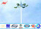 Octagonal Stadium Football High Mast Tower Light Pole Custom 30M For Seaport ผู้ผลิต