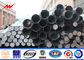 11M 2.5KN Octagonal Galvanized Steel Pole Bitumen Surface 34.5 KV Power Line Pole ผู้ผลิต
