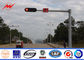 6m 12m Length Q345 Traffic Light / Street Lamp Pole For Traffic Signal System ผู้ผลิต