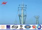 14m Tapered Steel Utility Pole Structures Power Pole With Climbing Ladder Protection ผู้ผลิต