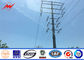 9M 300 DAN High Voltage Power Transmission Poles 6mm Thickness Galvanized Burial Type ผู้ผลิต