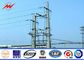 10.5M 800 DAN Steel Power Pole Double Circuit Transmission Line Electric Utility Poles ผู้ผลิต