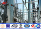 95FT NGCP Philippines Hot Dip Galvanization Steel Power Poles AWS D 1.1 ผู้ผลิต