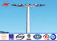 40m Steel Polygonal High Mast Flood Light Poles With 1000W LED  Light And Rasing System ผู้ผลิต