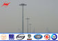 4 Sections 10mm 40M HDG High Mast Light Pole with 55 Lamps Wind Speed 30m/s ผู้ผลิต