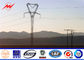 Polygon Galvanized  Electricity Steel Utility Pole For 115kv Overhead Transmission Line Project ผู้ผลิต