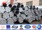 Hot Dip Galvanized Electrical Transmission Poles With 50 Years Life Time ผู้ผลิต