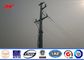 Hot Dip Galvanized Utility Power Electrical Transmission Poles With Accessories ผู้ผลิต