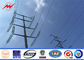 100KV Electric Transmission Line Steel Galvanized Pole , Electrical Power Poles ผู้ผลิต