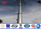 10M 130DAN 300N Hot Dip Galvanized Steel Power Transmission Poles Q235 , Q345 Material ผู้ผลิต