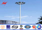 Q345 Steel Steel ไฟ LED เสาสูงเสาสูง 20 เมตร / 25 เมตรสำหรับสนามบิน / ท่าเรือ ผู้ผลิต