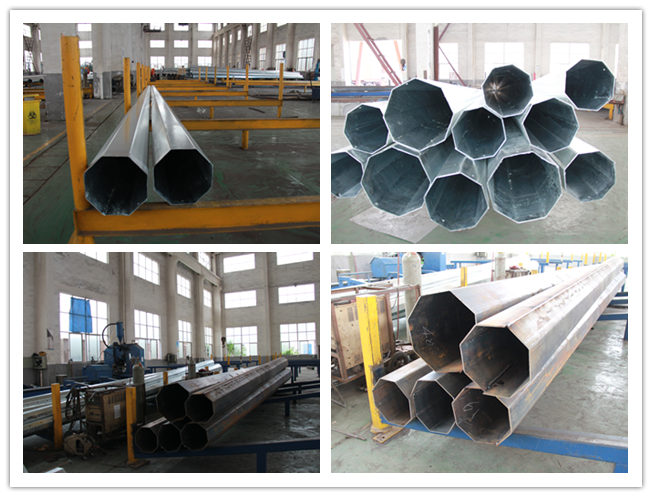 Double Circuit Electrical Steel Tubular Pole For Electricity Distribution 0