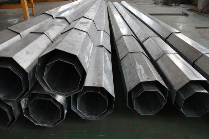 69kv Tranditional Galvanized Distribution Metal Utility Poles ประเทศฟิลิปปินส์ 1