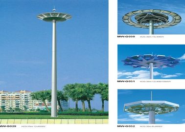 จีน 12 side poles painting High Mast Pole including lighting fixture ผู้ผลิต