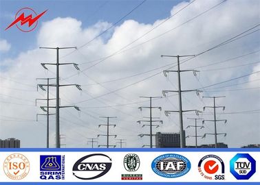 จีน 110KV Double Circuit Electrical Power Pole , High Mast Steel Utility Poles ผู้ผลิต