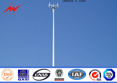 จีน Steel 95 ft Mono Pole Tower Mobile Cell Phone Tower Tapered Flanged Steel Poles ผู้ผลิต