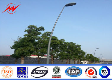 จีน Dual Outdoor 15m Steel Street Light Poles , High Mast Park Light Pole ผู้ผลิต