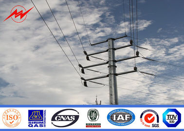จีน 132kv 16m 3mm thickness electrical power Steel Utility Pole for transmission line ผู้ผลิต