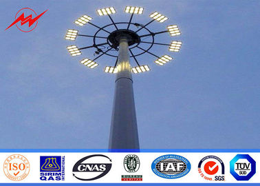 จีน 40 meters powder coating galvanized High Mast Pole with 300kg rasing system for airport area lighting ผู้ผลิต