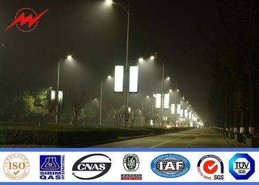 จีน 10m Single Arm Square Parking Lot Flood Light Pole Toll - Station LED Light Pole ผู้ผลิต