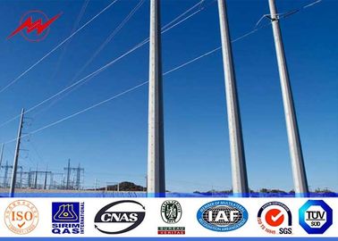 จีน Class Two 40FT Height Steel Electrical Power Pole 5mm Thickness For 69KV Transmission Distribution Application ผู้ผลิต