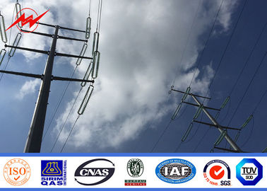 จีน 110kv 20m Galvanised Steel Poles Electric Transmission Power 15 Years Waranty ผู้ผลิต