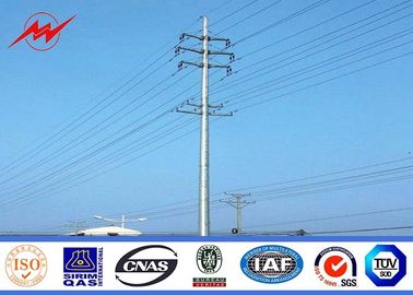 จีน Galvanized Steel Poles 12m Utility Power Poles For Power Distribution Equipment ผู้ผลิต