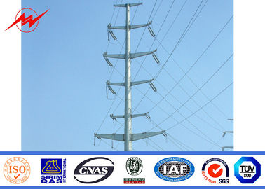 จีน Galvanization Electrical Power Pole 69 kv Transmission Line Poles ASTM A123 Standard ผู้ผลิต
