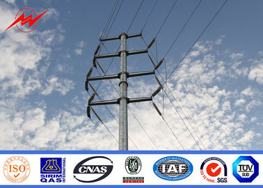 ประเทศจีน Electricity Distribution 12m Tubular Steel Power Pole For Transmission Line Project ผู้ผลิต