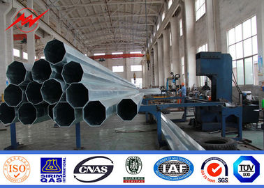 จีน 800Dan Galvanized Steel Tubular Pole 14m For Transmission Line Project , 10kv~550kv Power ผู้ผลิต