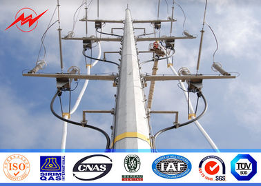 จีน 11M 1.8 Safety Factor Steel Utility Poles For Power Transmission Line Project ผู้ผลิต