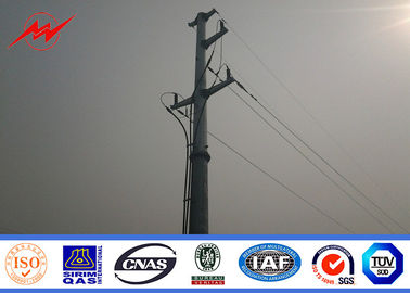 จีน Galvanized Polygonal Tapered Electrical Power Pole For Transmission Line Project ผู้ผลิต