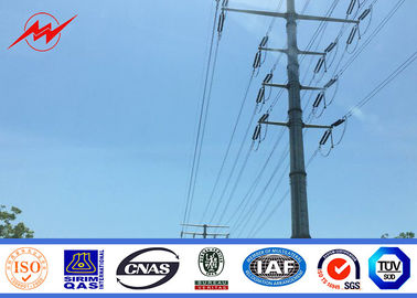 จีน 33kv Power Transmission Poles + / -2% Tolerance Transmission Line Steel Pole Tower ผู้ผลิต