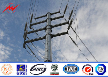 จีน Hot Dip Galvanized Steel Electric Utility Poles For Electrical Distribution Line Project ผู้ผลิต