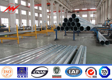 จีน ISO 9001 Steel Metal Power Pole For 10M 33kv Transmission Line ผู้ผลิต