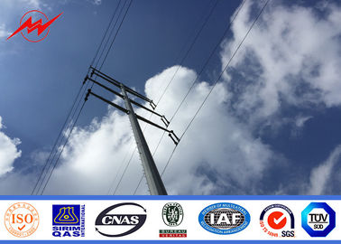 จีน 65FT Electrical Power Galvanized Steel Pole Against 8 Grade Earthquake ผู้ผลิต