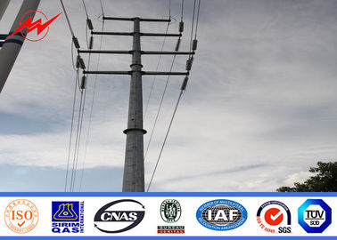 จีน Transmission Line Hot Rolled Coil Steel Power Pole 33kv 10m Electric Utility Poles ผู้ผลิต