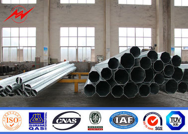 จีน 14m 8KN Steel Electric Utility Pole For 115KV Distribution Line Project ผู้ผลิต