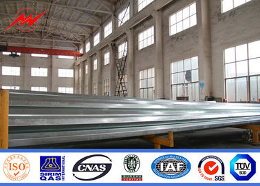 จีน Transmission Line Hot Dip Galvanized Steel Power Pole 33kv 10m Electric Utility Poles ผู้ผลิต