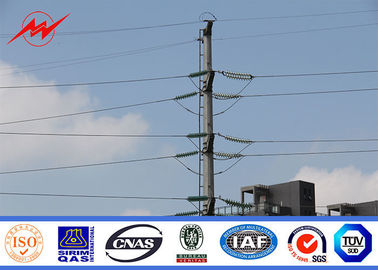 จีน 69kv Galvanised Steel Poles For Transmission Line Electrical Project ผู้ผลิต