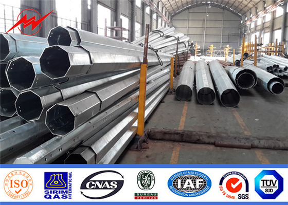 จีน 69kv Tranditional Galvanized Distribution Metal Utility Poles ประเทศฟิลิปปินส์ ผู้ผลิต