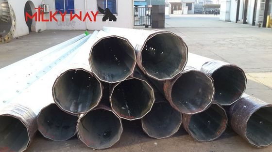 คุณภาพ  33KV Tubular Octagonal Steel Power Pole with 500 Kg Design Load and Wind Speed 160km/h Earthquake Resistant โรงงาน