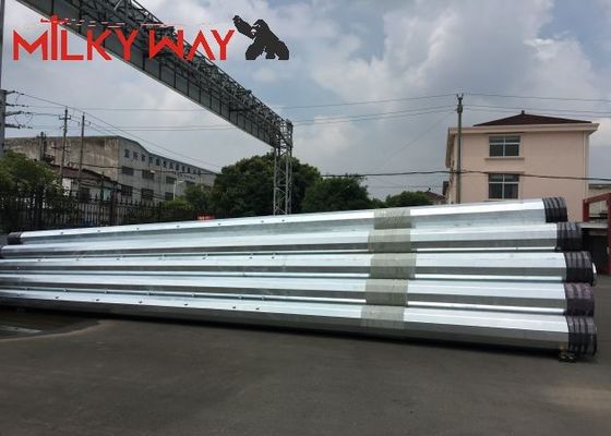 คุณภาพ  Power Transmission Poles Tubular Octagonal Steel Electrical Distribution Poles Hot Dip Galvanized with Various Heights and Shapes โรงงาน