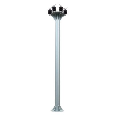 คุณภาพ  ASTM A123 Galvanized Steel Power Pole with 50 Years Lifetime and Climb Accessories for Durable Power Distribution โรงงาน