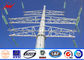 Round Multi - Pyramidal 10m Distribution Line Steel Power Pole Class 3 Galvanized ผู้ผลิต