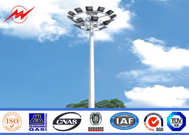 Outdoor 80M Galvanized Painting High Mast Pole with Lifting System ผู้ผลิต
